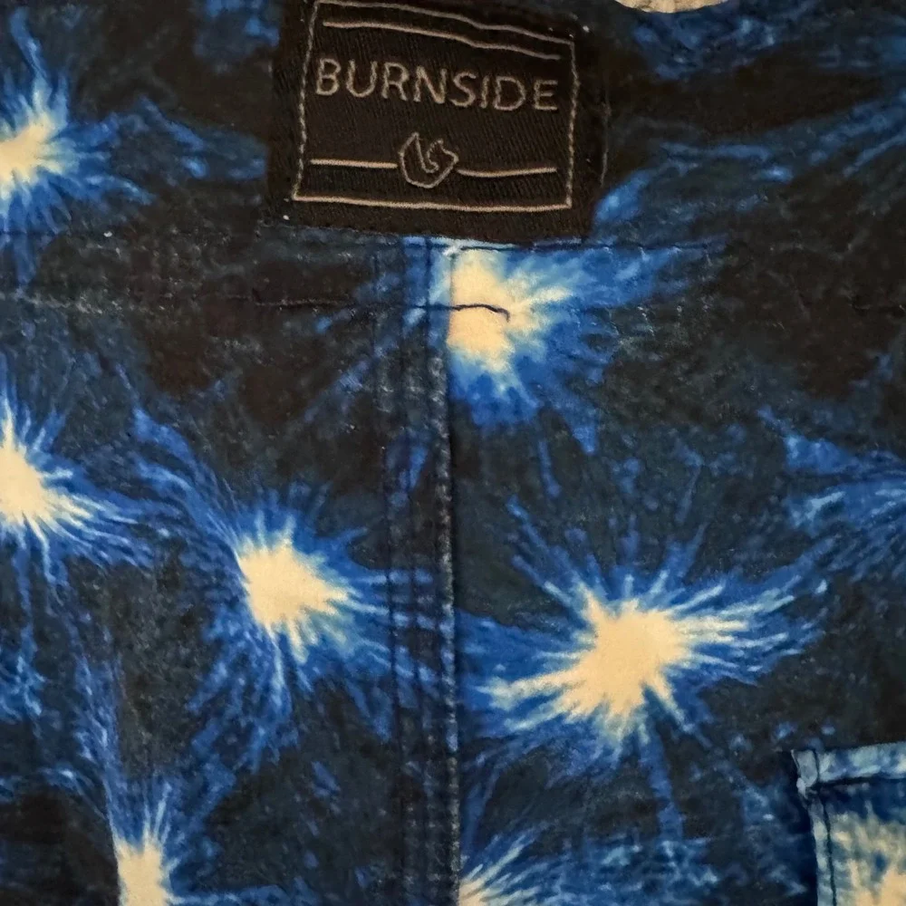 Burnside Swim Trunks American Flag Fireworks‎ Patriotic USA Size 32